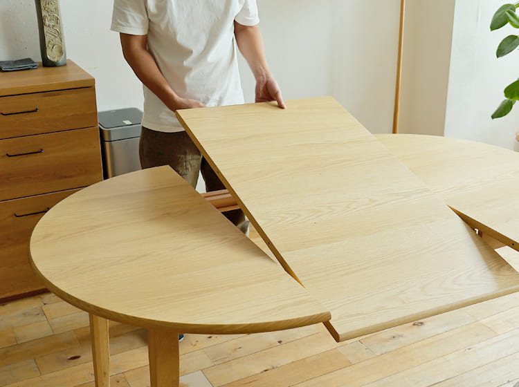 伸長式ダイニングテーブル marron(マロン) 110-170cm｜北欧