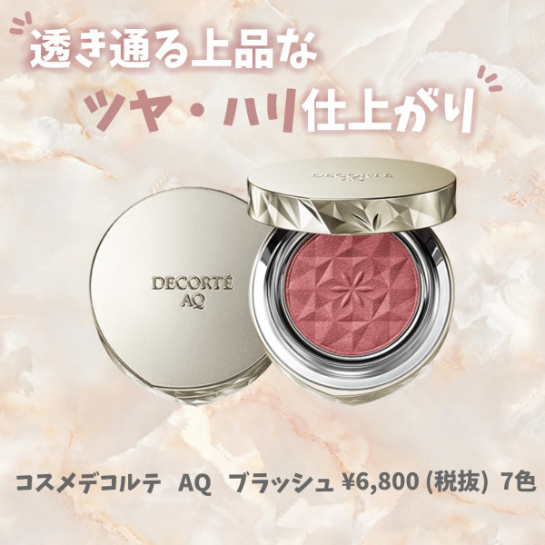 サッと塗りでもしっとり濡れツヤチークが叶う! AQブラッシュ｜SAKURAYA