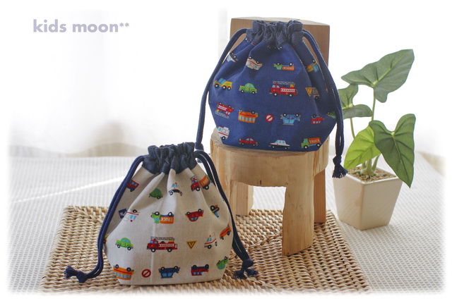 オーダーメイドのおしゃれかわいいデニムのコップ袋・歯ブラシ袋・給食