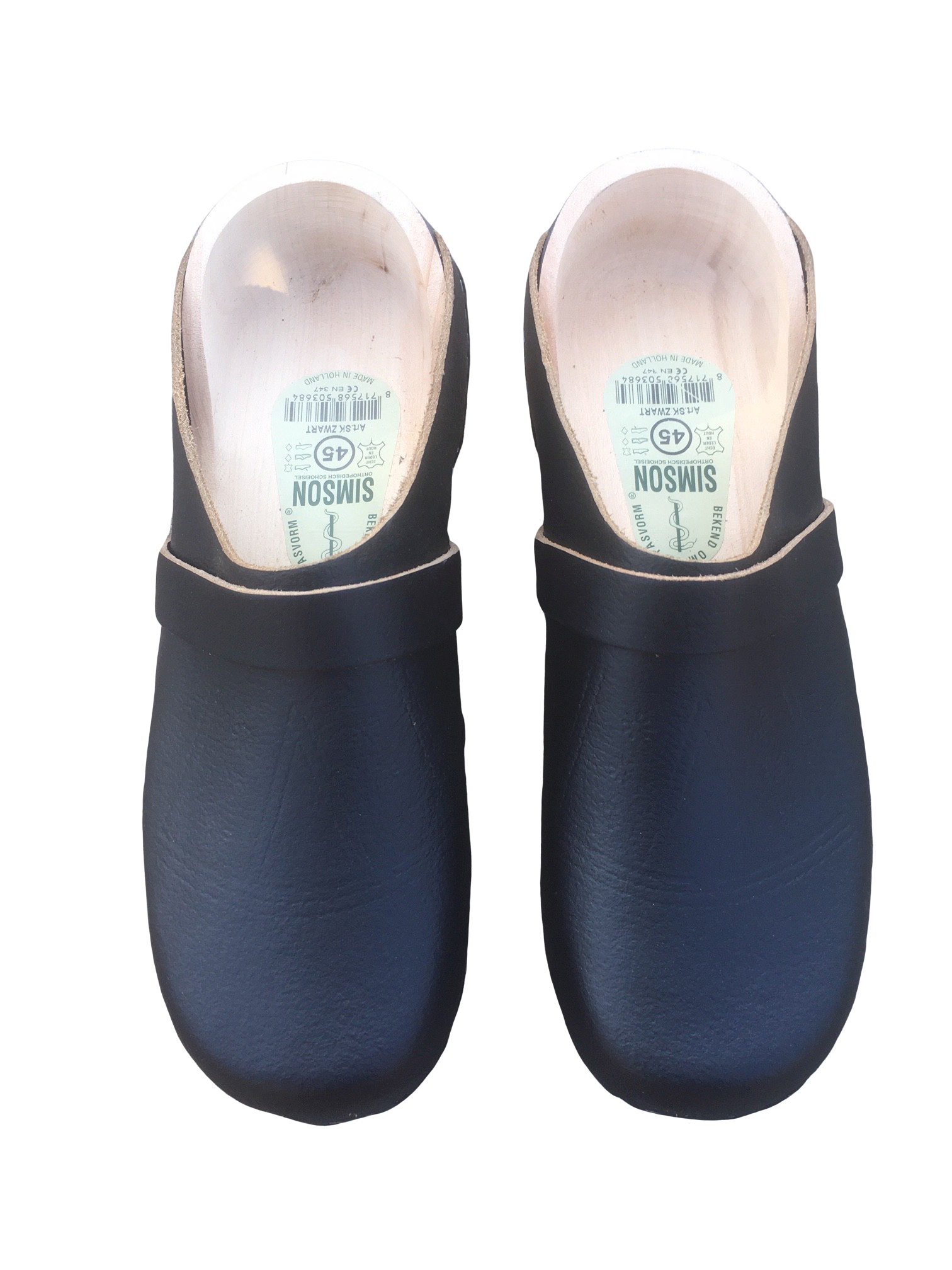 Schippersklompen zwart - Scherjon's Klompen