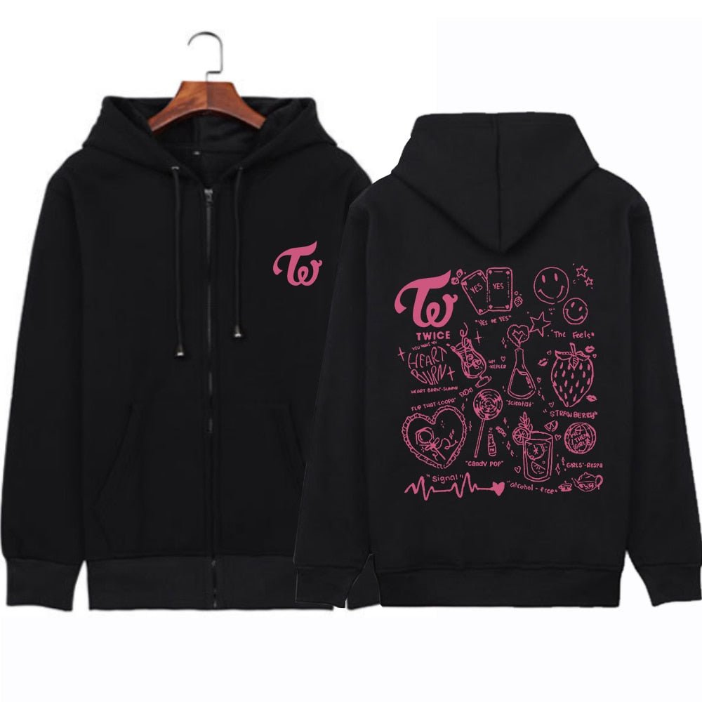 TWICE Zip Up Hoodies – Kpop Exchange