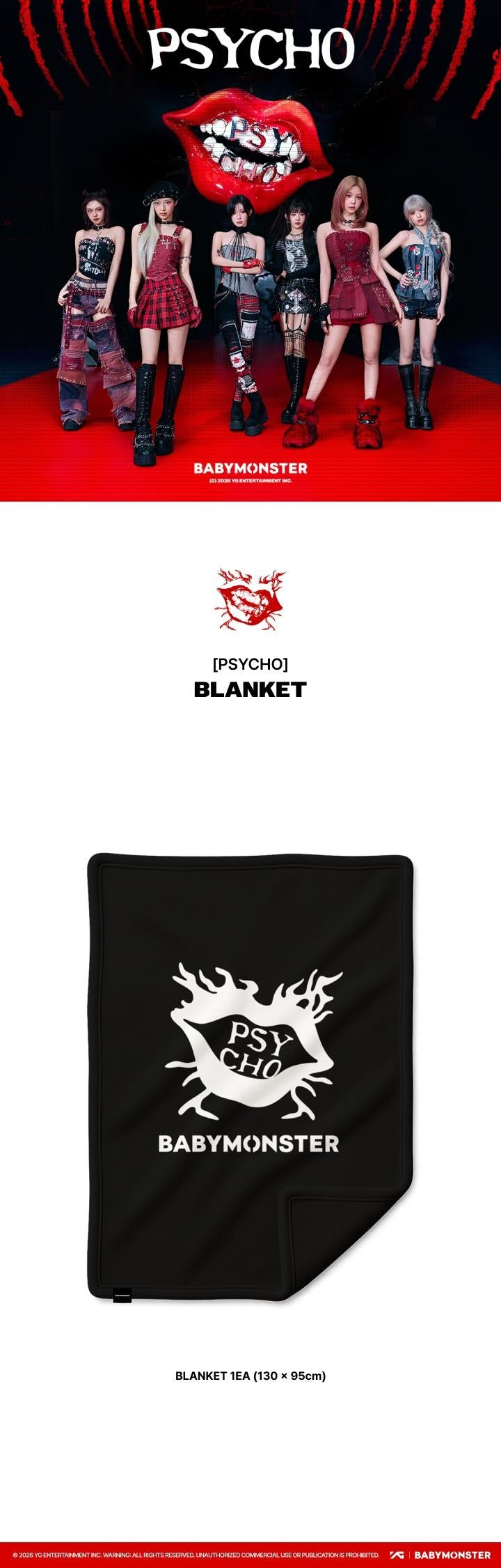 babymonster グッズ psycho パーカー RED Mサイズ フーディー＜PSYCHO