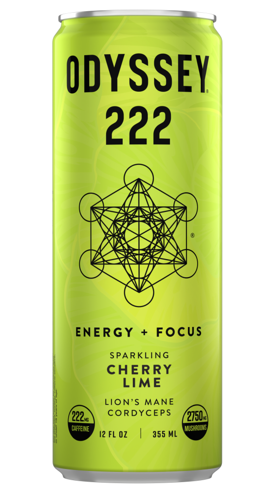 OdysseyÂ® 222 Energy + Focus Sparkling Cherry Lime Mushroom Elixir