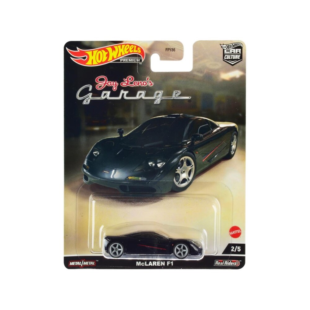 Hotwheels HCK08 McLaren F1 Black with Red Stripes Jay Lenos Garage