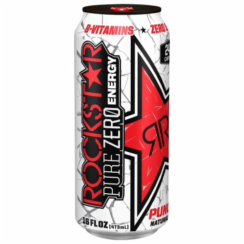 Rockstar Pure Zero Punched Energy Drink Can, 16 fl oz - Kroger
