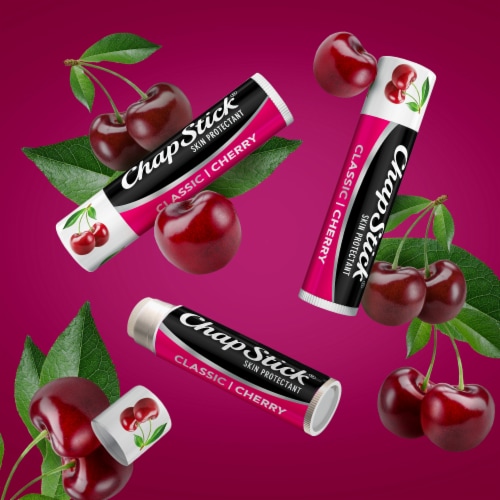 ChapStick Classic Cherry Flavored Lip Balm, 3 ct - Jay C Food Stores