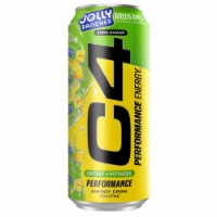C4 Energy Zero Sugar Jolly Rancher Peach Flavor Energy Drink Can
