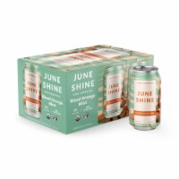 JuneShine Blood Orange Mint Hard Kombucha, 6 cans / 12 fl oz