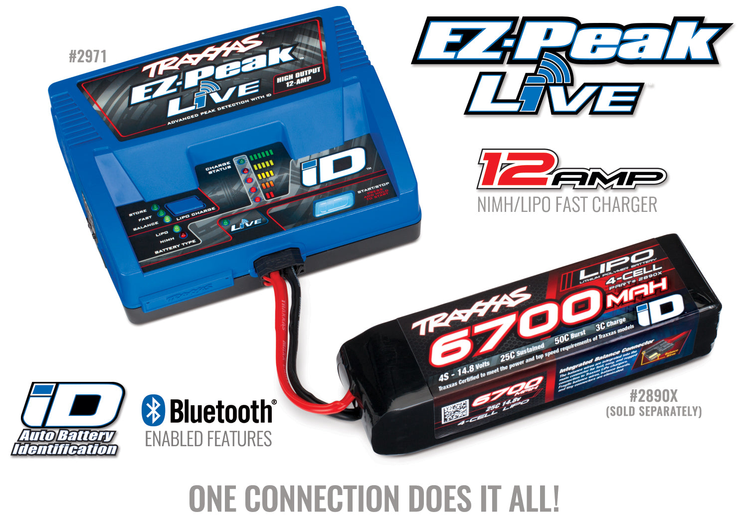 TRAXXAS トラクサス LIPOバッテリー 4s 6700mAh 25c iD機能付き 純正