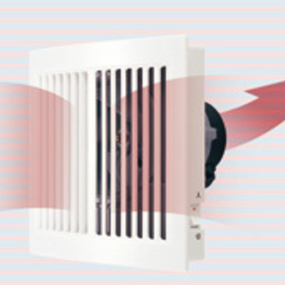 排気ファン（壁付）パイプ用排気ファン 大風量 強弱スイッチ付「VF