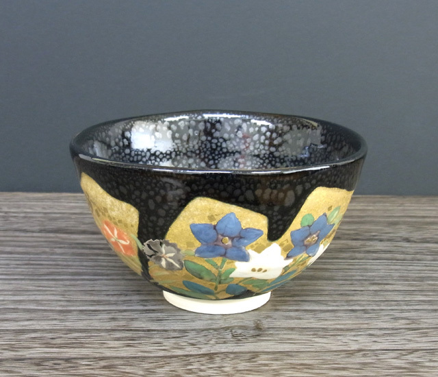 抹茶碗 油滴天目秋草の図 [ 長谷川塑人 ]