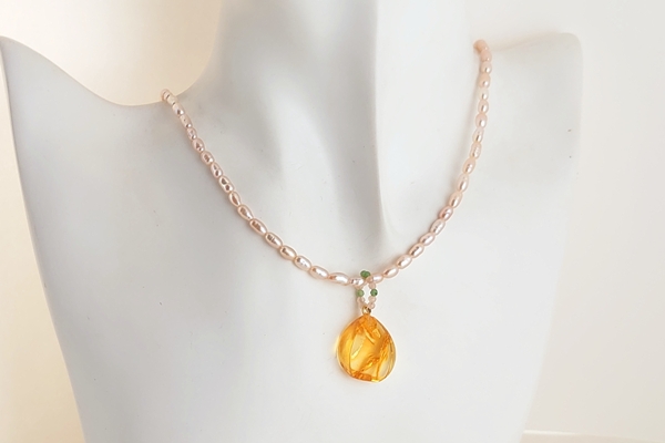 琥珀ペンダント（ネックレス付き） - 久慈琥珀オンラインショップ