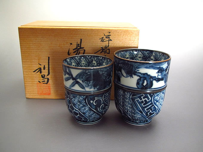 加藤利昌の祥瑞一閑人湯呑 （五客揃） | 東京世田谷の買取専門店くらし