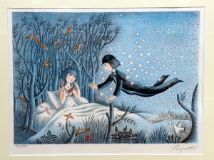 レイモン・ペイネのリトグラフ『愛の訪問者』 | 東京世田谷の買取専門