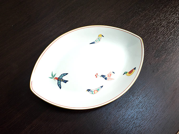 香蘭社の小鳥柄盛り皿 | 東京世田谷の買取専門店くらしのくら