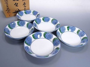 源右衛門窯の染錦雲文銘々皿五客揃 | 東京世田谷の買取専門店くらしのくら