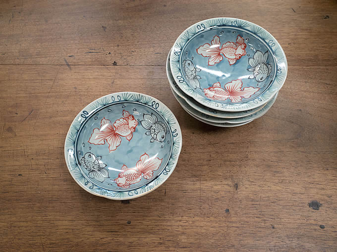 有田焼 佐藤走波 染錦牡丹文 輪花鉢 大皿 22㎝ 有田焼 佐藤走波 染錦