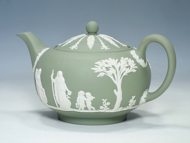 WEDGWOOD ウェッジウッド ジャスパー グリーン ティーポット | 東京
