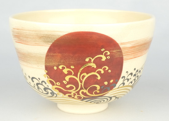 栗山園オンライン通販部 / 【出物】 仁清写日出波茶碗 16代永楽善五郎