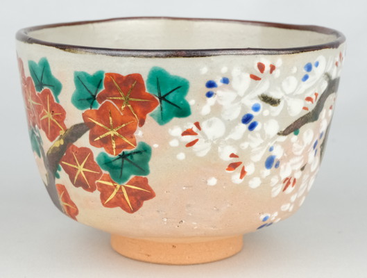 栗山園オンライン通販部 / 【出物】 乾山写雲錦茶碗 16代永楽善五郎(即