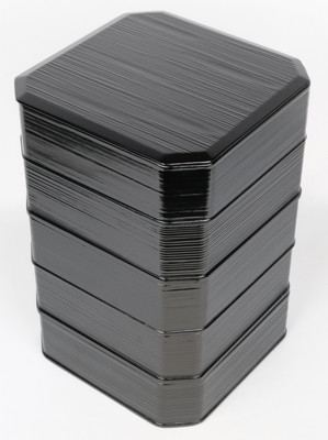 栗山園オンライン通販部 / 【出物】 黒一閑五重縁高 川瀬表完