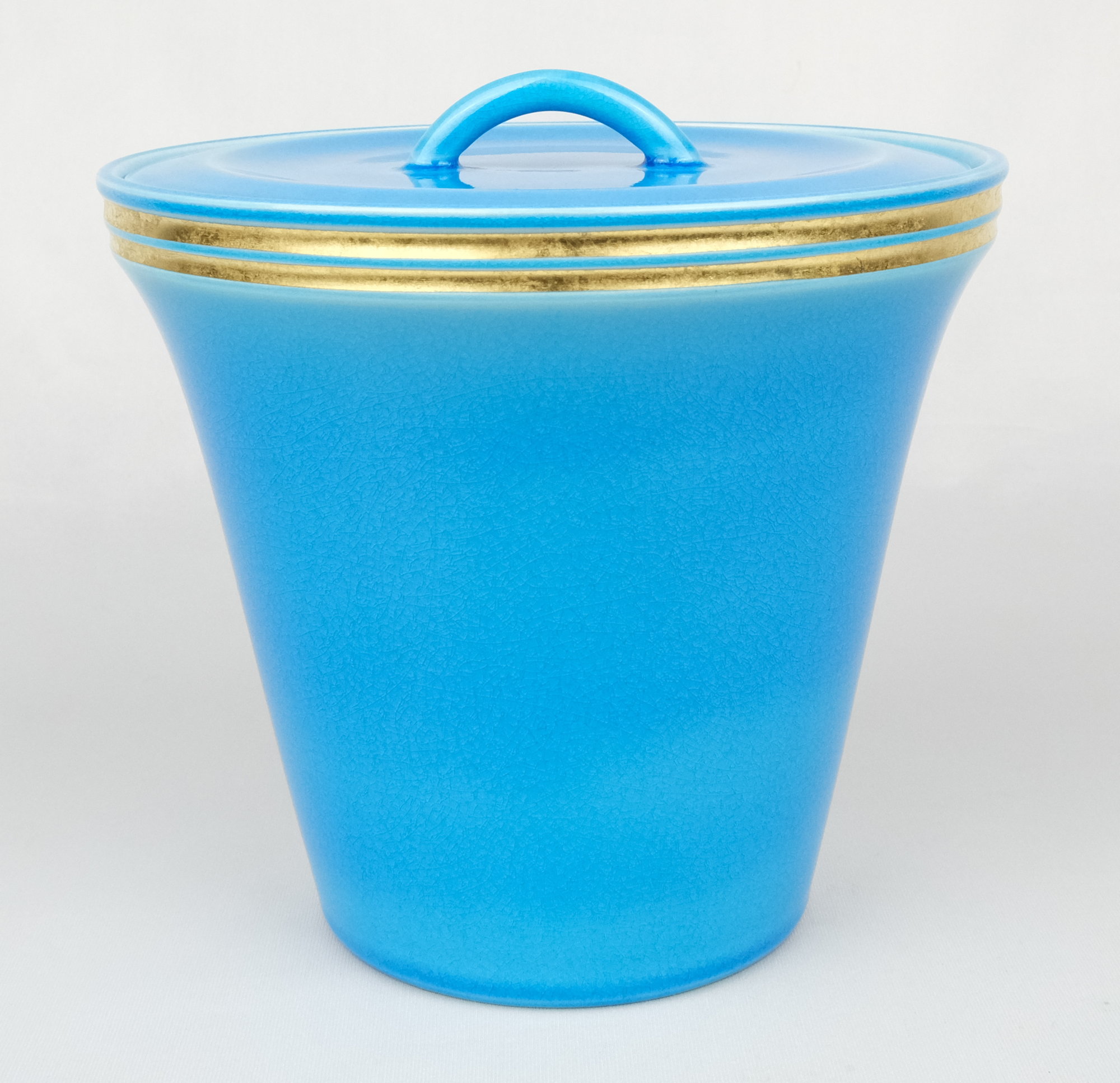 栗山園オンライン通販部 / 【出物】 即中斎好浅黄交趾末広水指 中村翠嵐