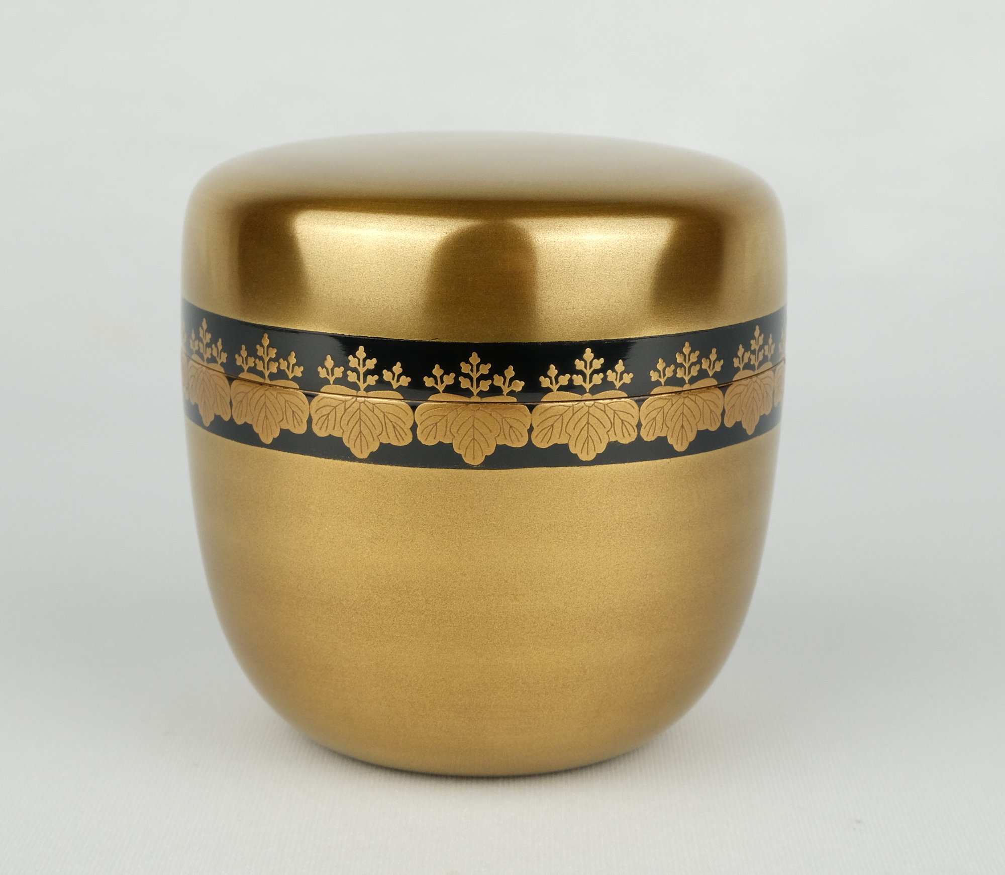 栗山園オンライン通販部 / 【出物】 桐つなぎ蒔絵金地大棗内梨子地