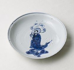 古染付 羅漢ノ図皿 | しぶや黒田陶苑