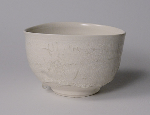 内田鋼一 硝子釉線刻文茶盌 | しぶや黒田陶苑