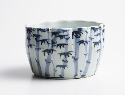 北大路魯山人 そめつけ竹鉢 | しぶや黒田陶苑