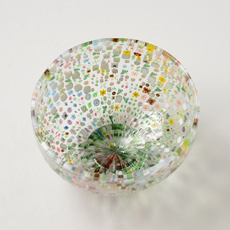 HP6 江波冨士子 茶碗 花の庭 ／ ENAMI Fujiko Chawan | しぶや黒田陶苑