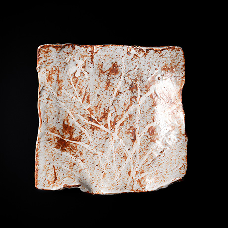 No.35 織部蟹絵文平向付 五客入 / A set of 5 dishes with crub design