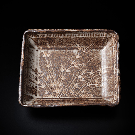 No.13 鉄志野長方皿 / Rectangular plate, Iron-Shino | しぶや黒田陶苑
