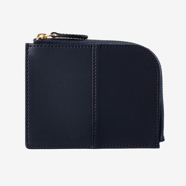 コードバン つや無し L型財布 （ネイビー） | 黒川鞄工房のメンズ