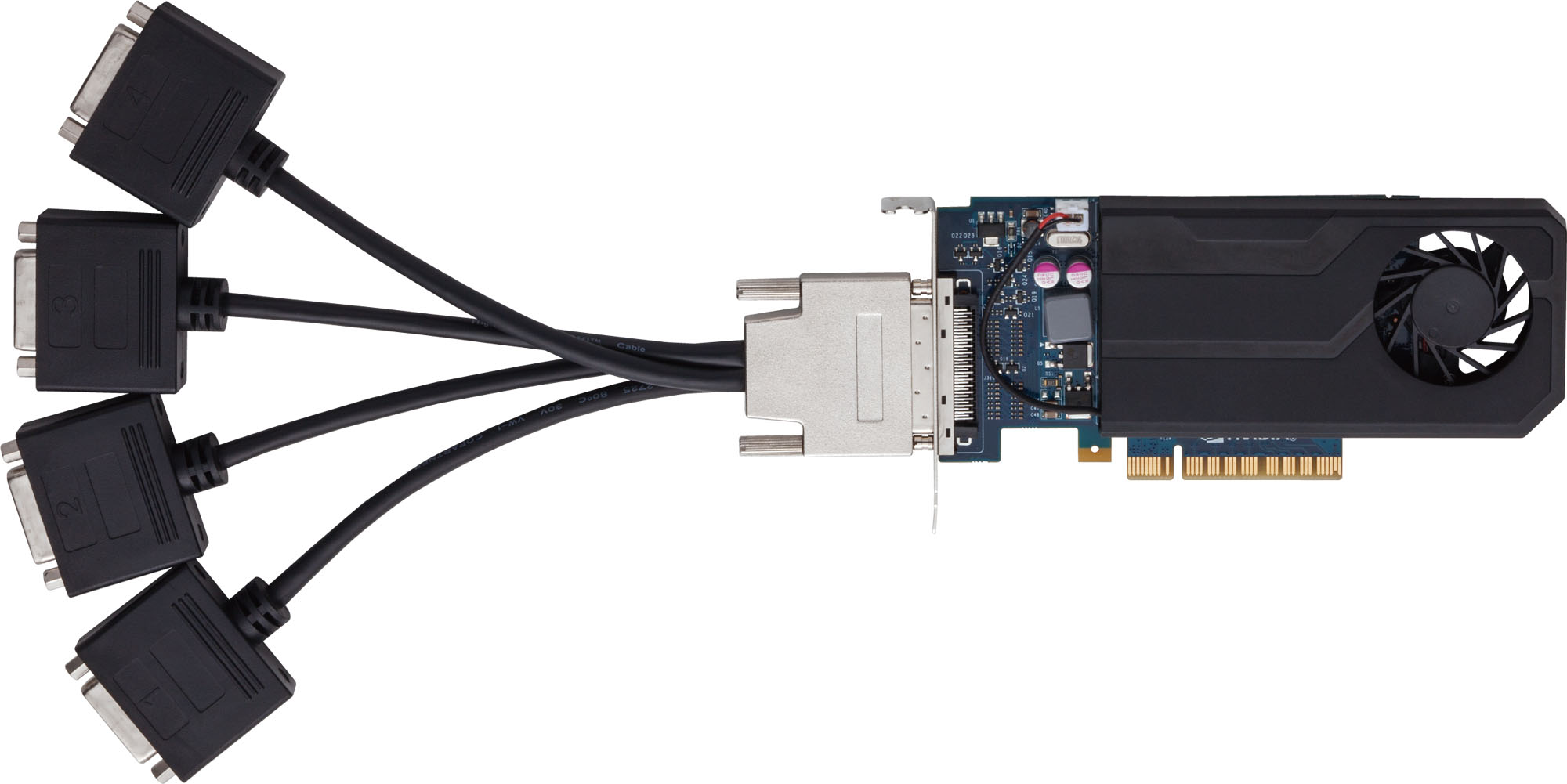 GF-QUAD-DISP/4DVI/LP | NVIDIA GEFORCE GT 730搭載 DVIx4出力 PCI