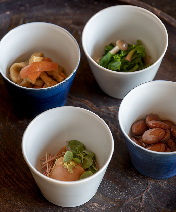 茅乃舎別誂え 蕎麦猪口 呉須 ｜茅乃舎(かやのや)｜久原本家通販サイト