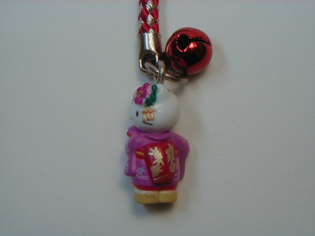 京都限定 舞妓 キティ 根付け