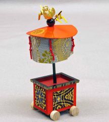 祇園祭山鉾ミニチュア 木製 / 京人形 田中彌