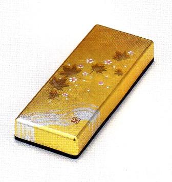 金沢金箔工芸品] ペンケース・春秋ひらり～結婚パーティーなどお祝い事