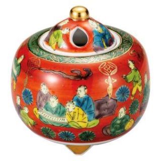 香炉/香立】九谷焼・木米（木箱付/送料サービス）