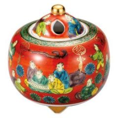 九谷焼》 花瓶・銀彩山茶花～贈り物やプレゼントにおすすめ！（木箱入