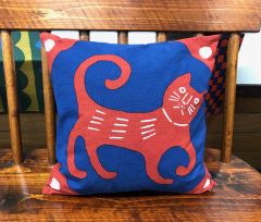 柚木沙弥郎 クッションカバー ネコ