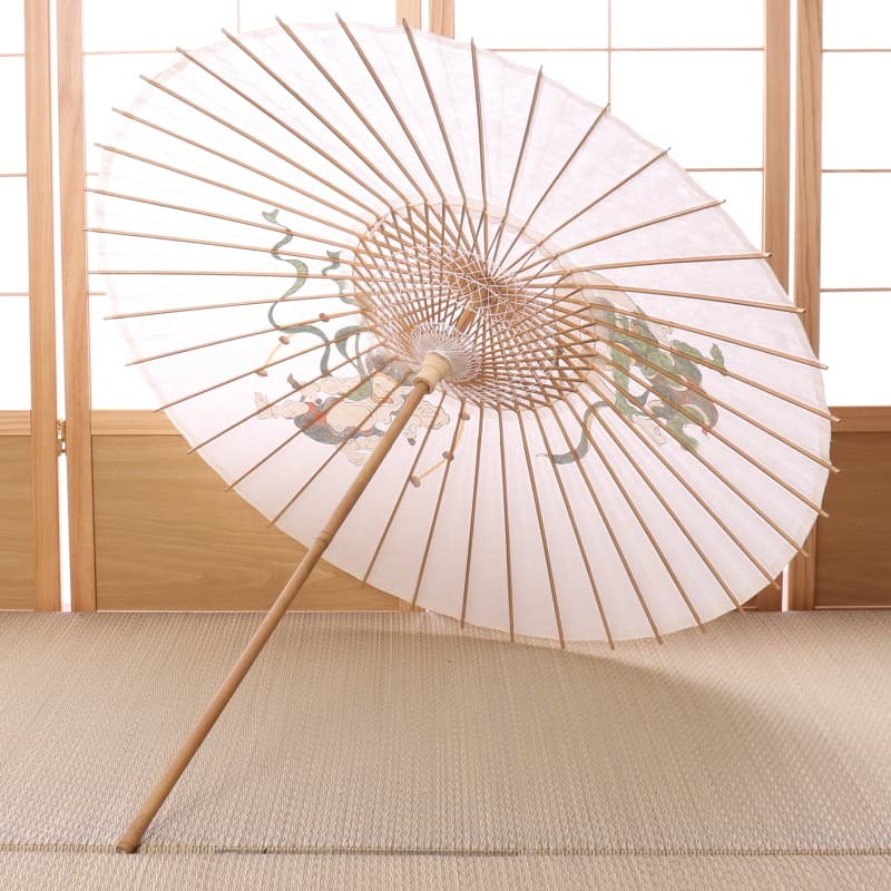 手描き京友禅 和日傘『風神雷神図』 - 日本最古の京都和傘屋 辻倉