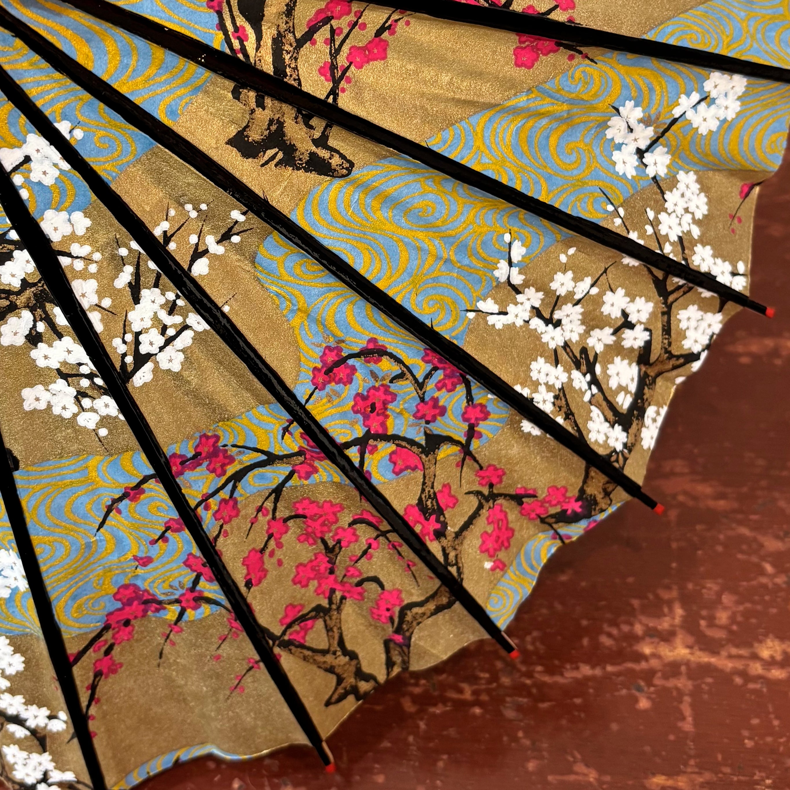 ミニサイズの和傘｜姫和傘 梅重ね｜ 京都和傘屋 辻倉 - 日本最古の京都