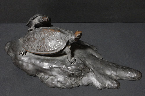 銅器 亀 置物 ＜在銘＞ | 【骨董品買取】日本全国対応・老舗骨董店の古