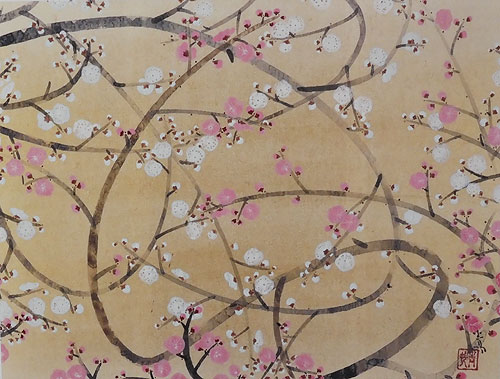 前田寿山作 達磨絵 額67×60cm 絵49×43cm 前田寿山作 達磨絵 額67×60cm