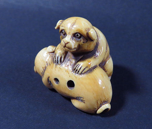 根付 販売・犬 根付 | 【骨董品買取】日本全国対応・老舗骨董店の古