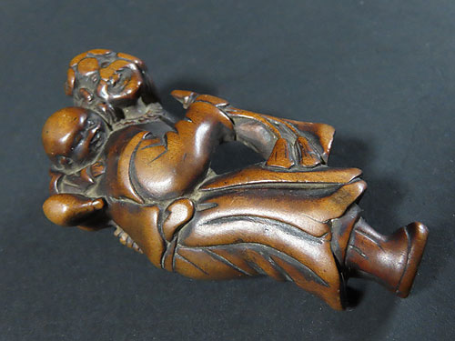 根付 販売・江戸時代 木彫り 韃靼人 | 【骨董品買取】日本全国対応