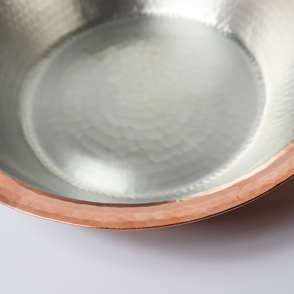 銅にしき鍋（小）20cm（1.4L）木蓋付き 【有次 錦店】