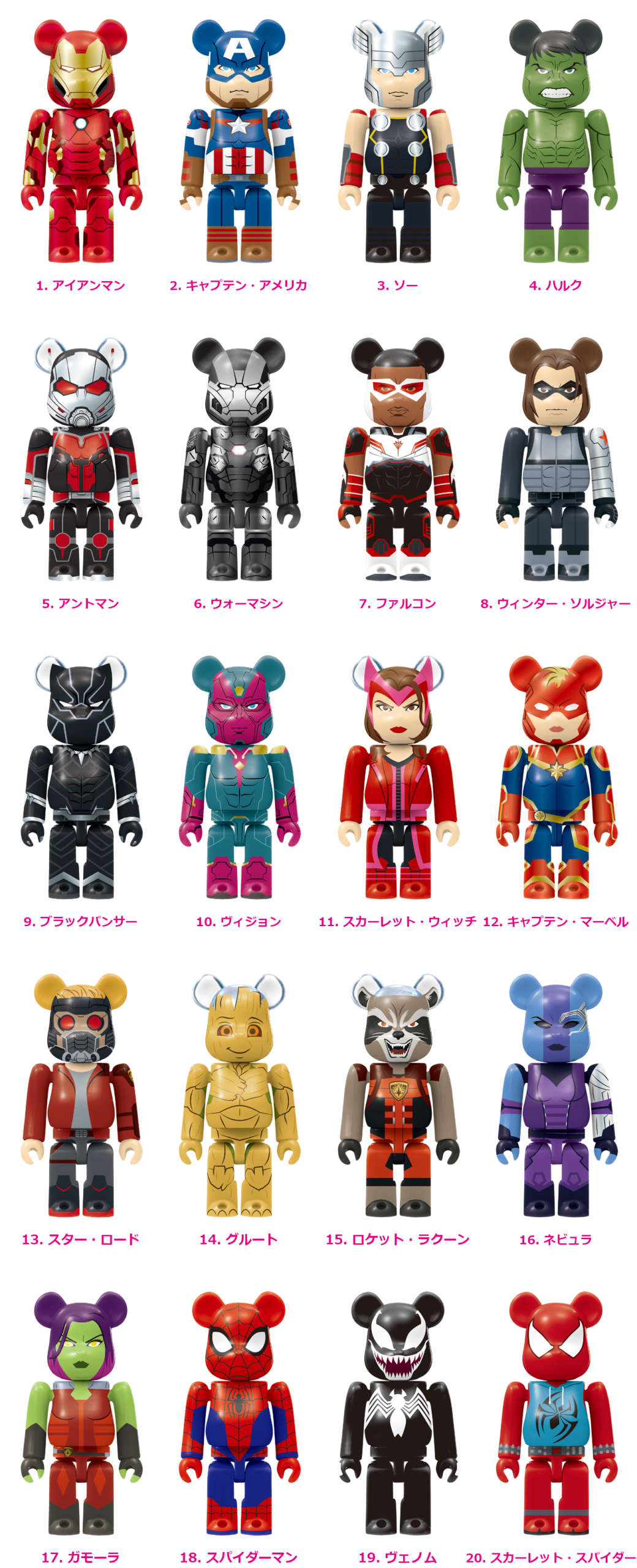 MARVEL / Happyくじ 「BE@RBRICK」2021 - Happyくじ